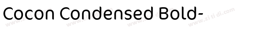 Cocon Condensed Bold字体转换